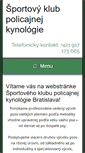 Mobile Screenshot of cvicimepsov.sk